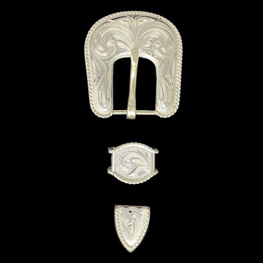 Oakdale Rope Edge Buckle Set