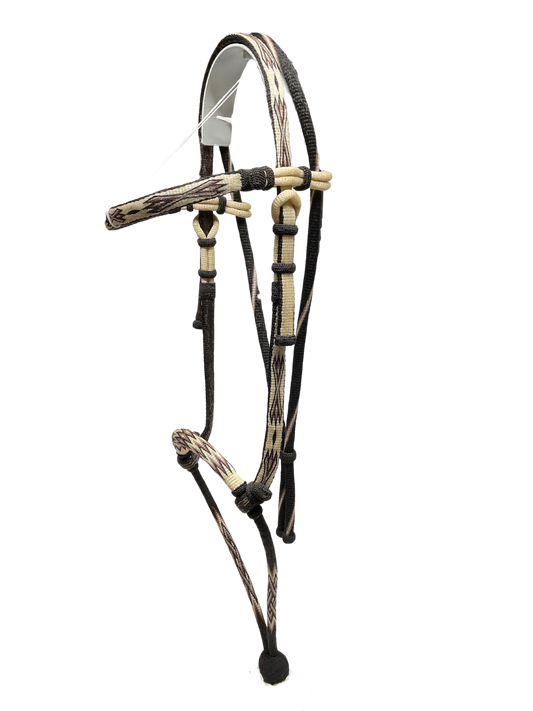 Hitched Horsehair Hanger Headstall w/Bosalita