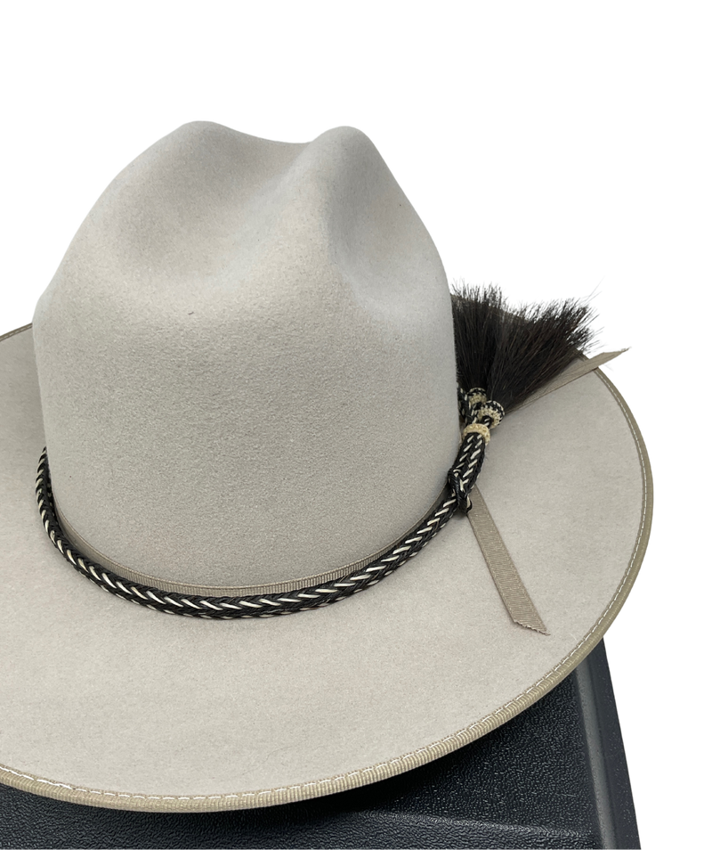 2 Strand Horsehair Hat Band w/Side Double Tassel