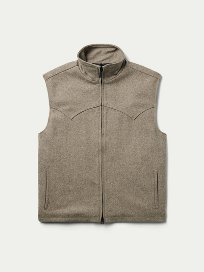 Wool Arena Vest-Taupe