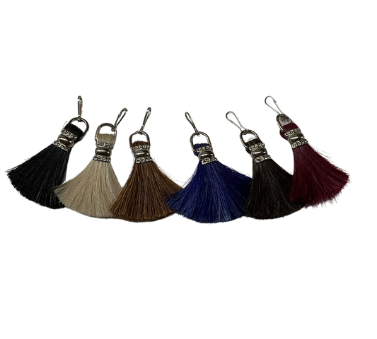 Horsehair Fan Zipper Pull