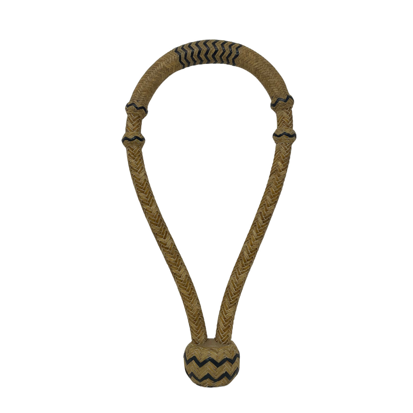 16 Plait Rawhide w/Black Accents Bosal