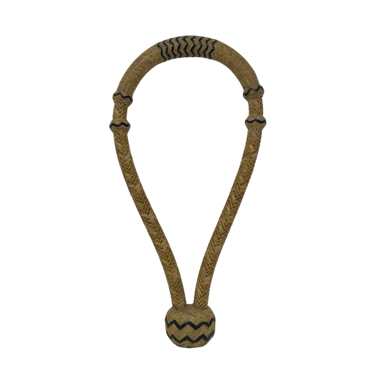 16 Plait Rawhide w/Black Accents Bosal