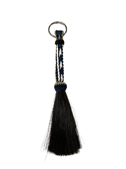 Flat Braided Horsehair Keychain