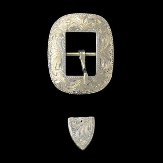 Durango Buckle Set- Silver Plate