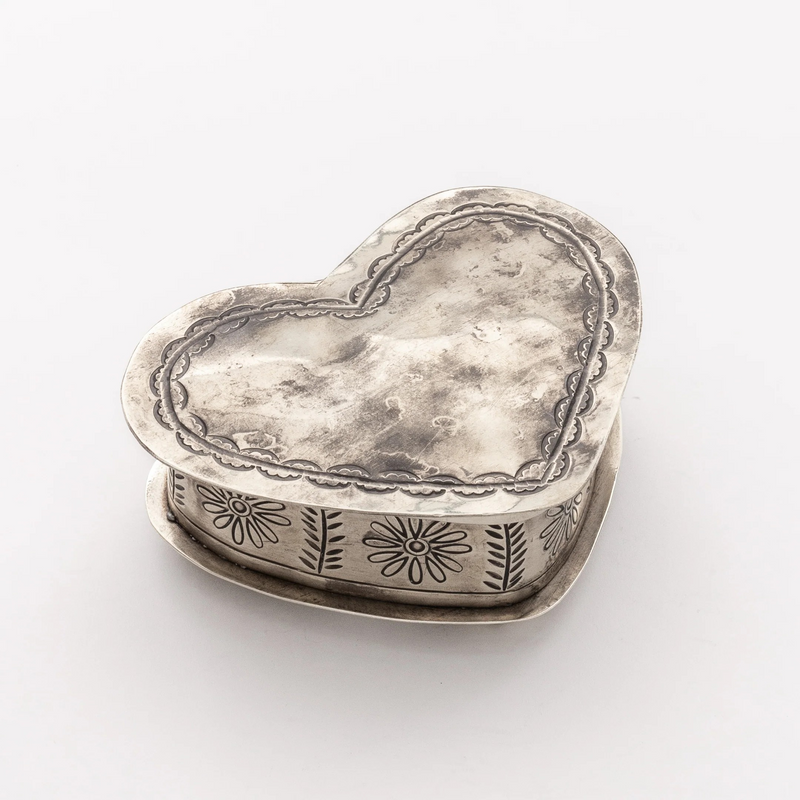 Small Stamped Heart Box
