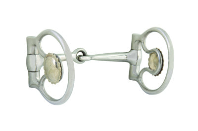 066 - D Ring Snaffle w/Flower Concho
