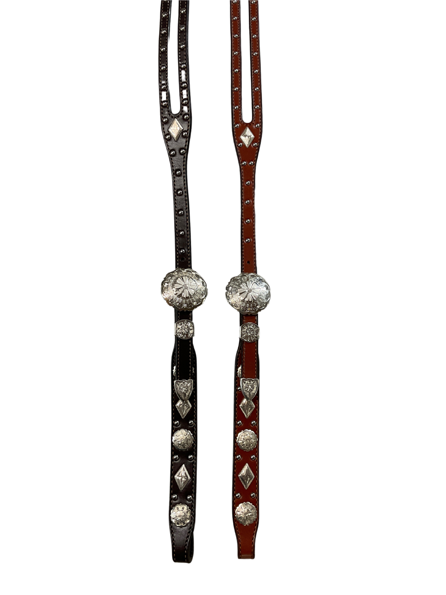 5/8" Shaped Split Ear Hansen Tahoe Buckles w/Dots & Conchos
