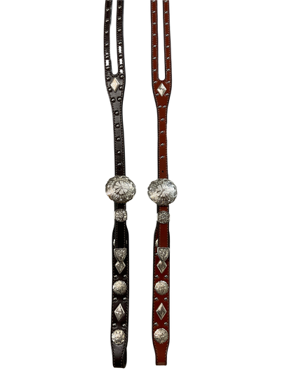 5/8" Shaped Split Ear Hansen Tahoe Buckles w/Dots & Conchos