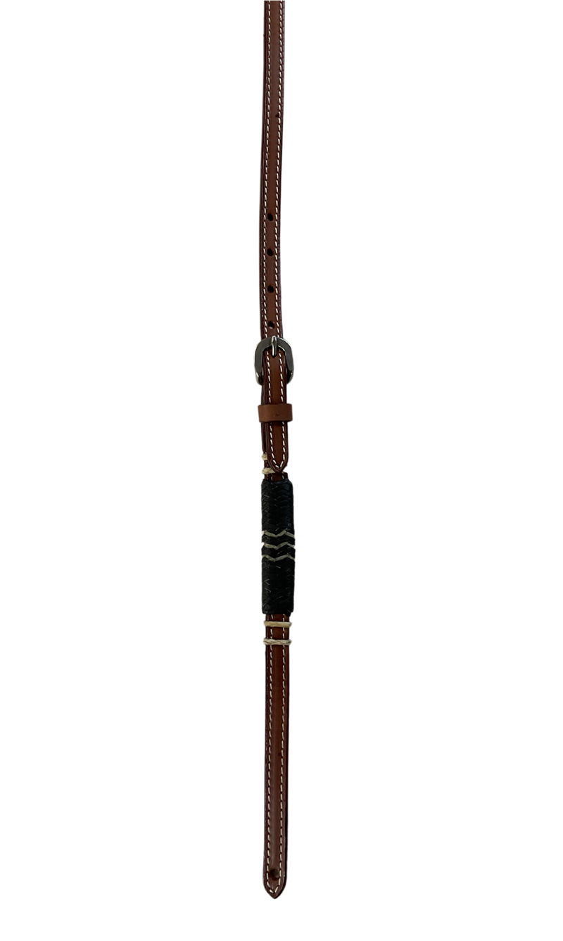 Leather Hanger w/Black Rawhide