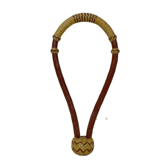 16 Plait 1/2" Roohide w/Accented Rawhide Bosal