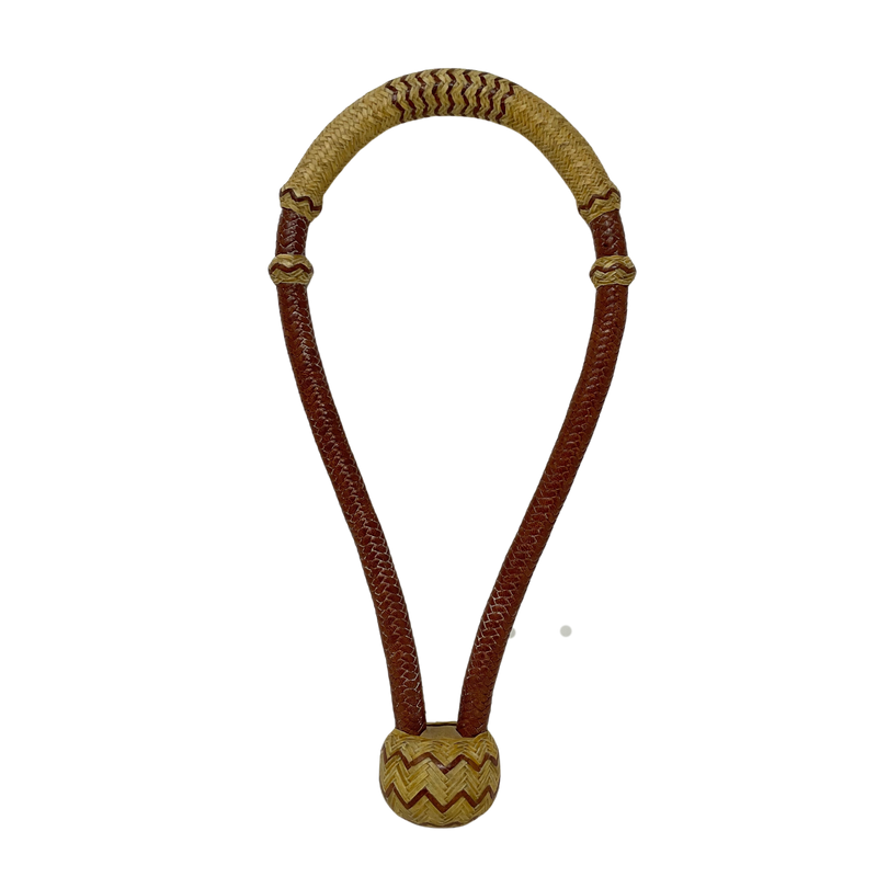 16 Plait 1/2" Roohide w/Accented Rawhide Bosal