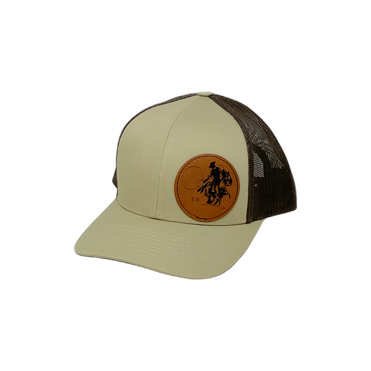 Leather Patch Buckaroo Cap