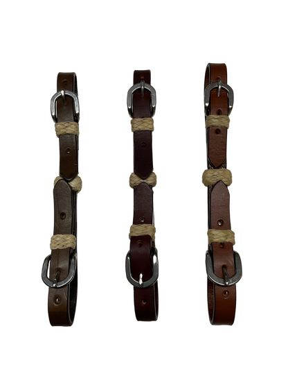 Double Buckle Curb w/Rawhide Buttons