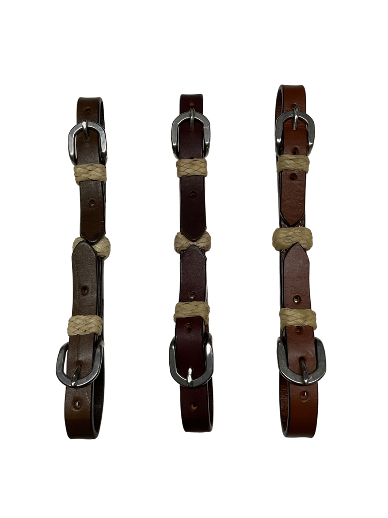 Double Buckle Curb w/Rawhide Buttons