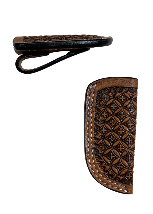 Tooled Leather Knife Sheath