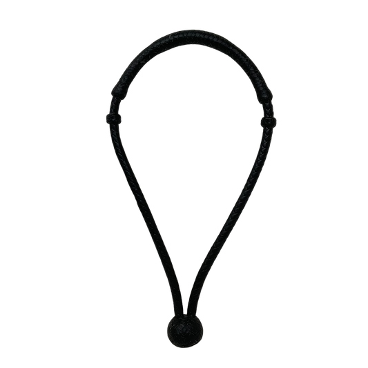 8 Plait Black Leather Bosalita