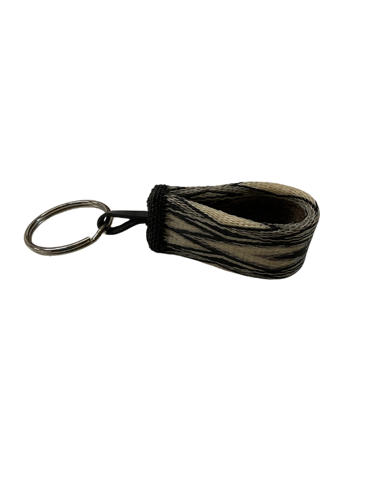 Hitched Horsehair Wide Loop Keychain