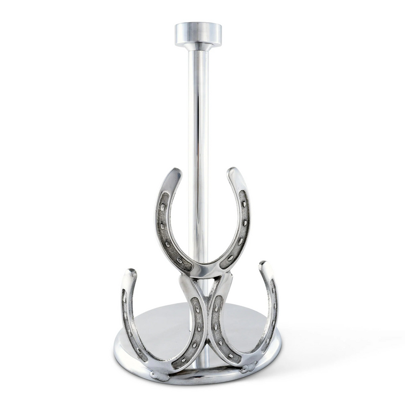 Aluminum Horseshoe Countertop Paper Towel Holder