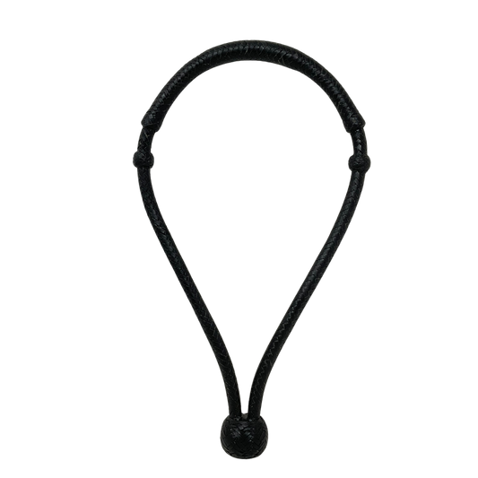 12 Plait Black Rawhide Bosalita