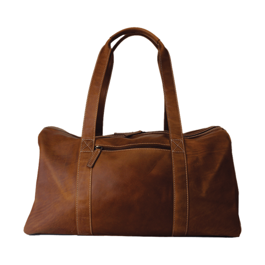 Rugged Earth Leather Duffle Bag