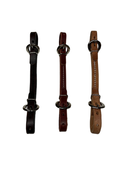 Leather Double Buckle Curb