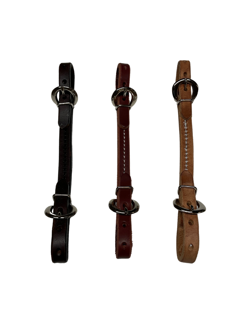 Leather Double Buckle Curb