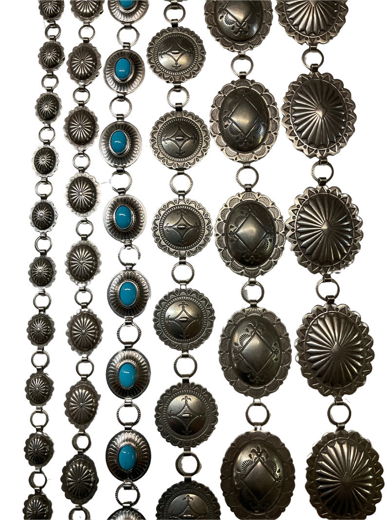 Nickel Concho Belt