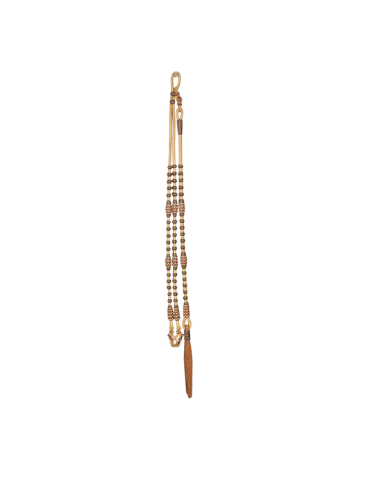 24 Plait Oklahoma Colored Buttons Romal Reins