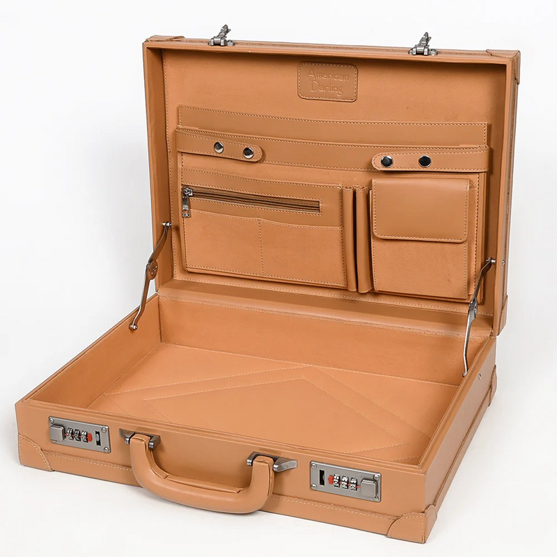 Floral Carved Briefcase