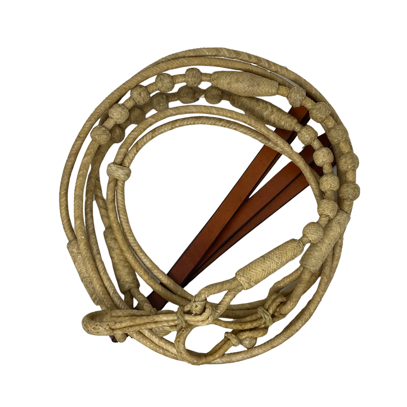 12 Plait Rawhide Oklahoma Split Rein