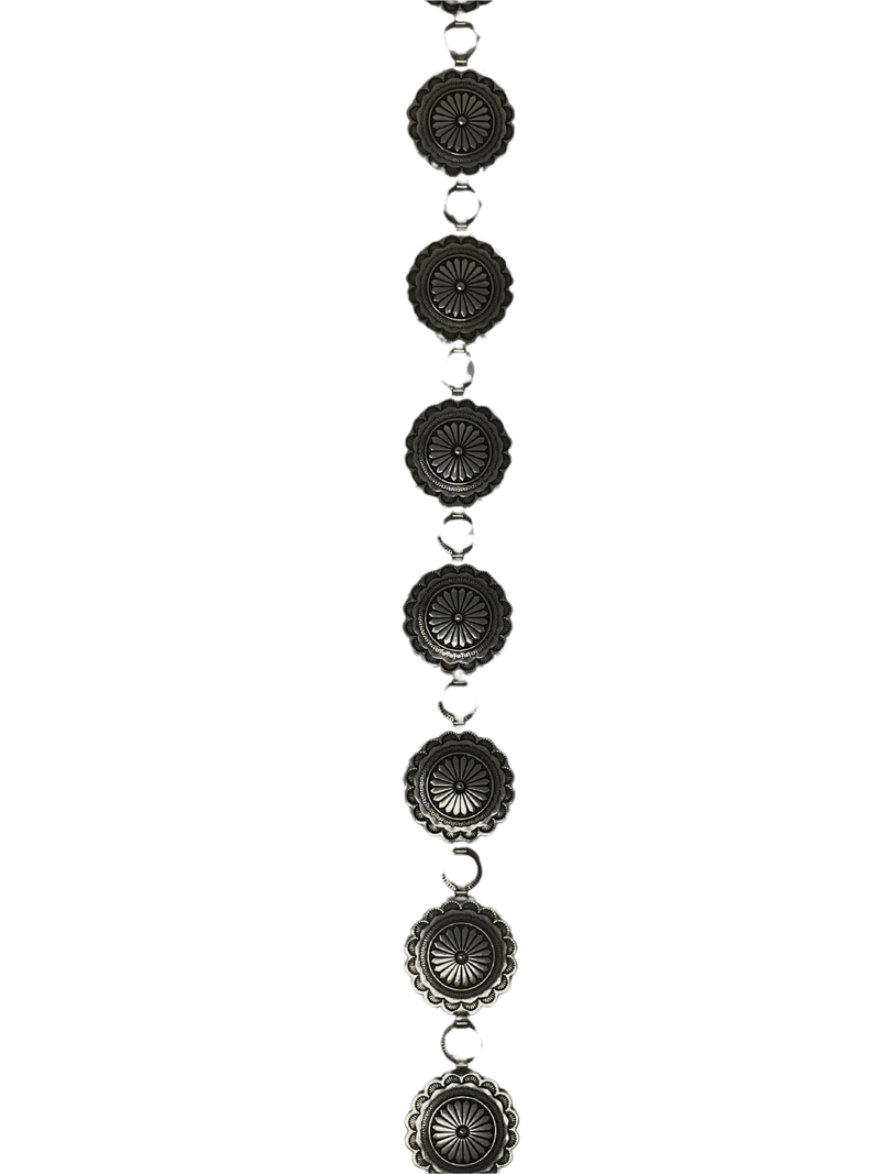 Nickel Concho Belt