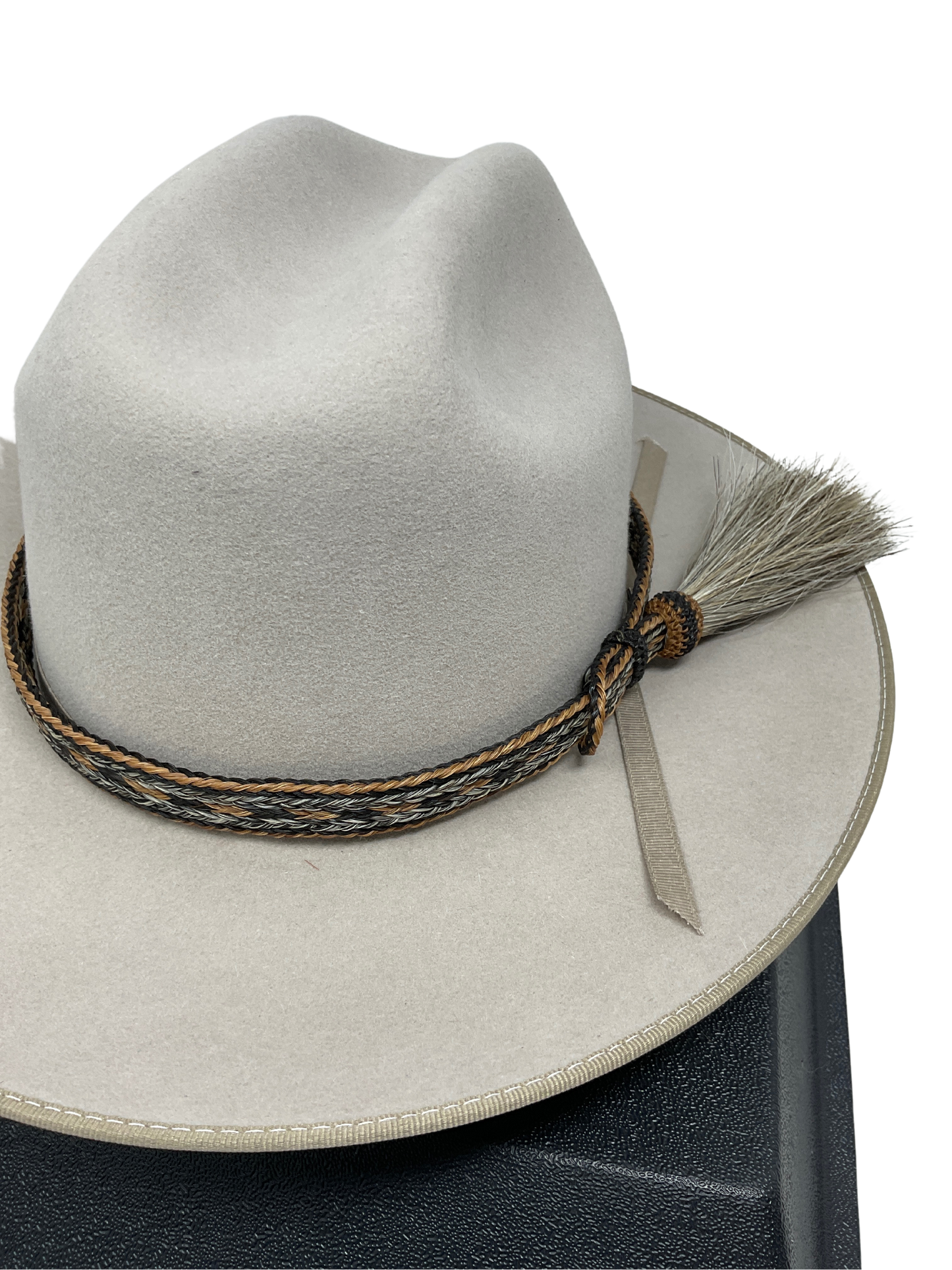 5 Strand Horsehair Hat Band w/Side Tassel