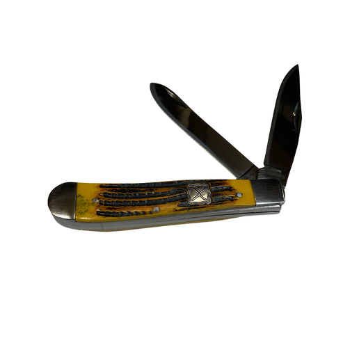Double Blade Butterscotch Pocket Knife