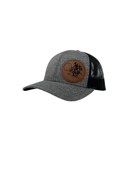 Leather Patch Buckaroo Cap