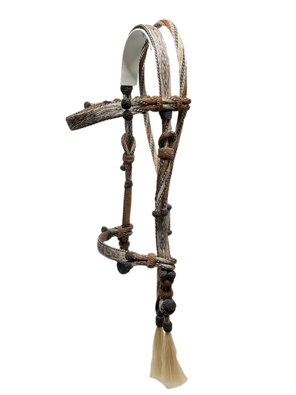 Hitched Horsehair Headstall w/Nose Band