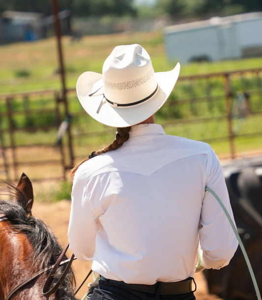 Women's RangeTek Western Snap Shirt-White