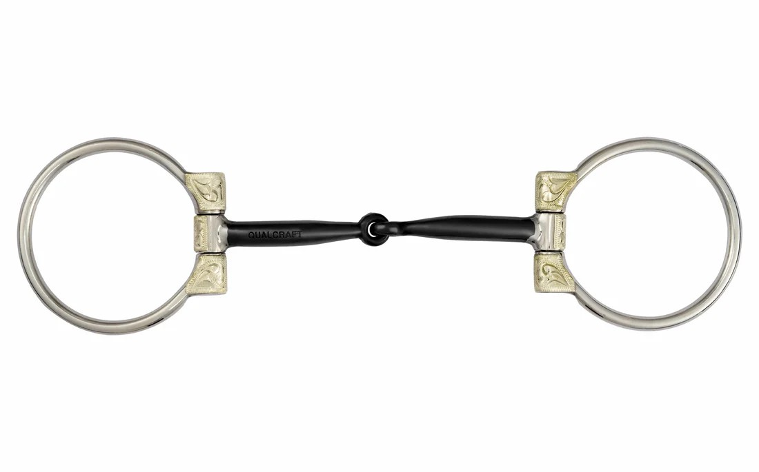 204QC - Stainless D-Ring Snaffle Bit w/Copper Inlay