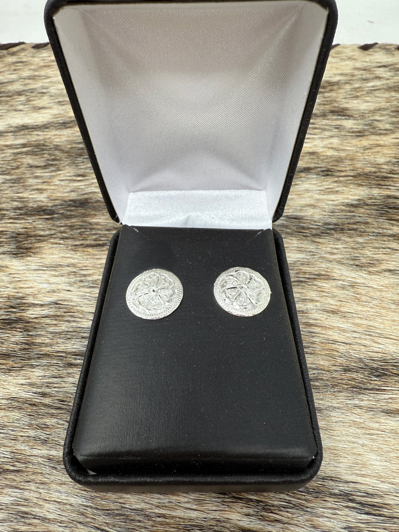 Round Floral Earrings