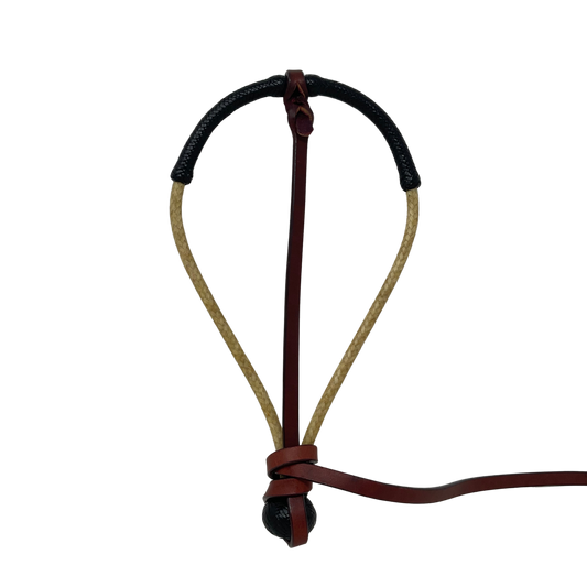 16 Plait Rawhide w/Black Center Stung Bosalita