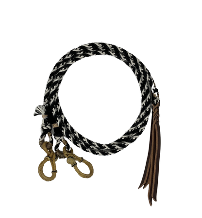 Alpaca Split Rein W/Rawhide Connectors