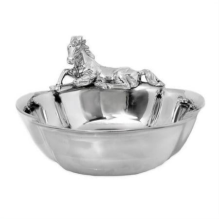 Aluminum Figural Horse Bowl