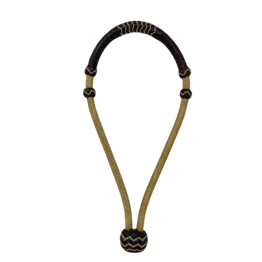 16 Plait Rawhide w/Accented Latigo Bosalita