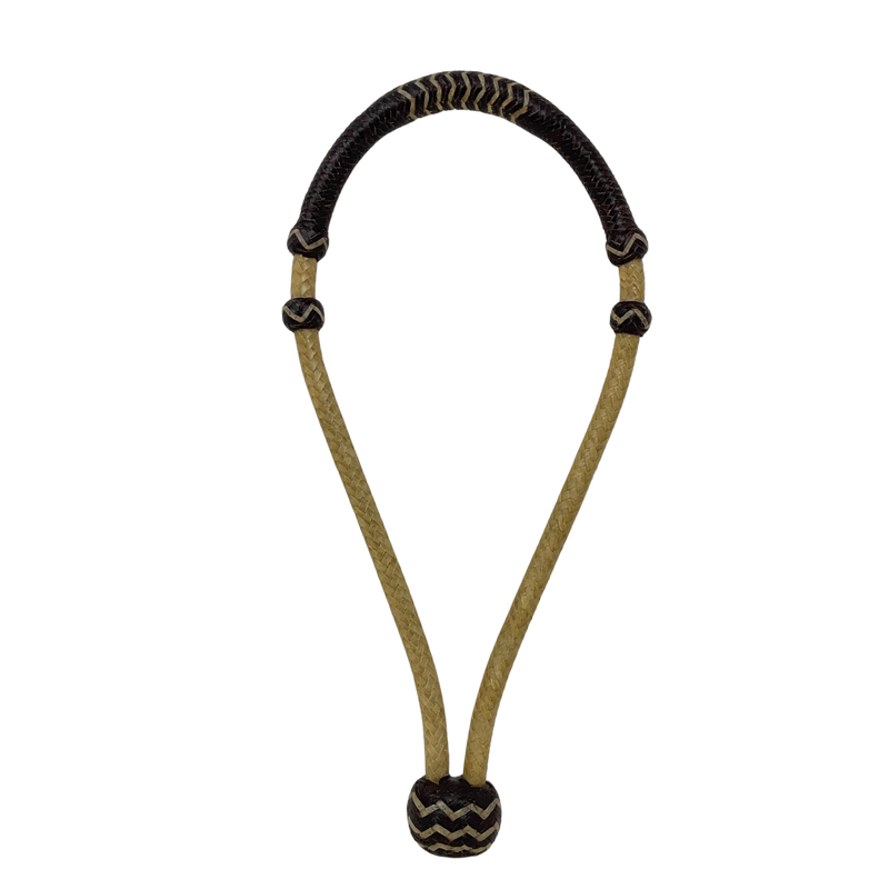 16 Plait Rawhide w/Accented Latigo Bosalita