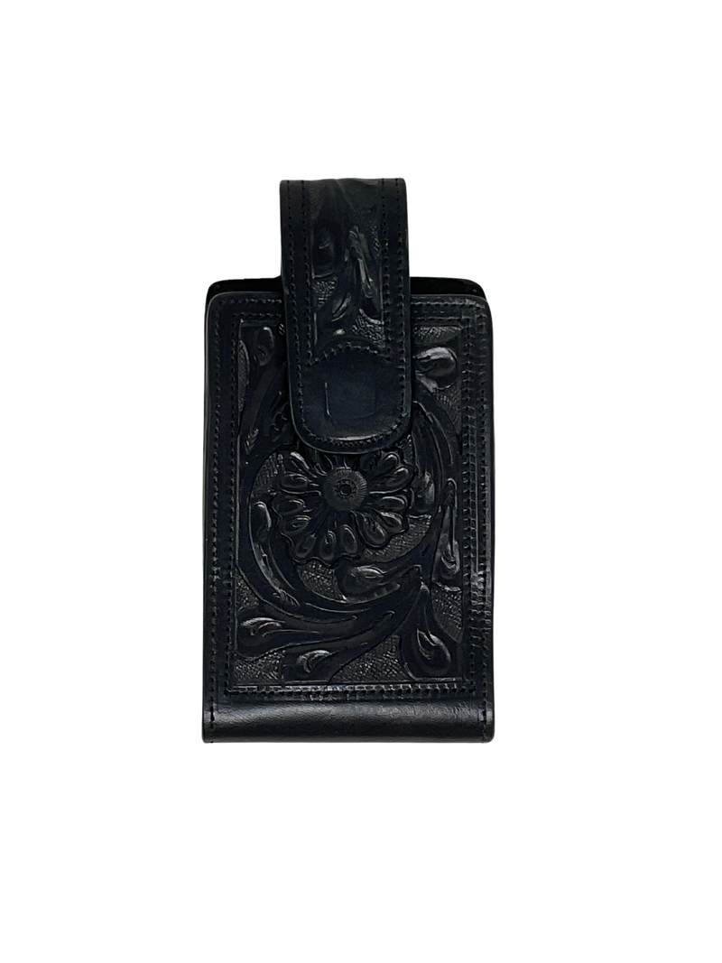 Black Floral Phone Holder w/Magnetic Clasp