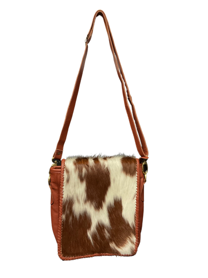 Light Leather Purse w/Cowhide