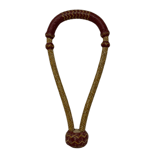16 Plait Rawhide w/Accented Latigo Bosal