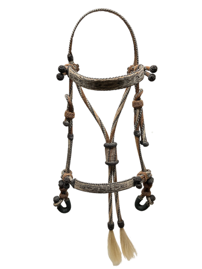 Hitched Horsehair Headstall w/Nose Band