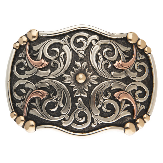 Acadia Scroll with Beaded Corners Buckle