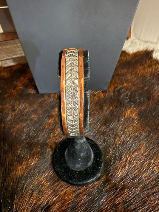Copper Bracelet w/sterling silver